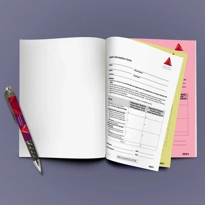 A4 3- Part NCR book