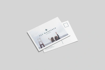 Postcards on 400gsm silk with Gloss Lamination to the front 