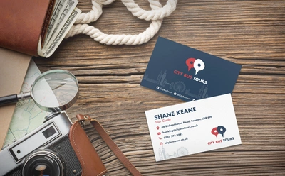 Standard business card printing in full colour.