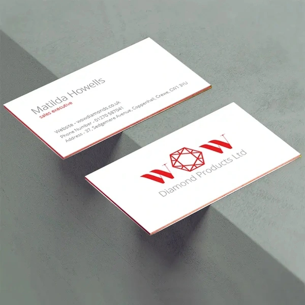 810gsm Triplex Uncoated Red Core Business Card