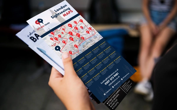 Folded leaflet printing in premium paper stocks