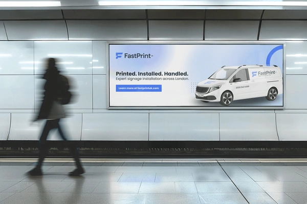  Fast Print Uk  -  Tube Station Mockup  -  Printlogik New