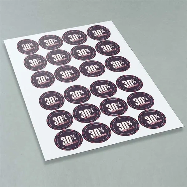 37 x 37mm Circle Sticker