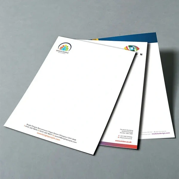 Professional letterhead printing for businesses.