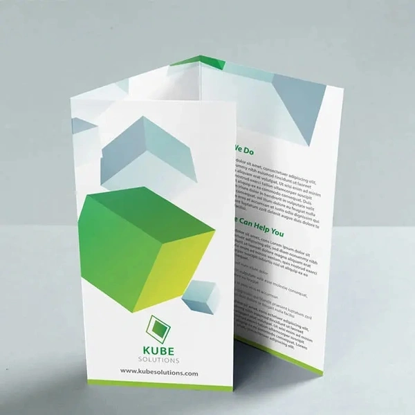 A4 Roll Folded to 6pp 1/3 A4 Leaflet