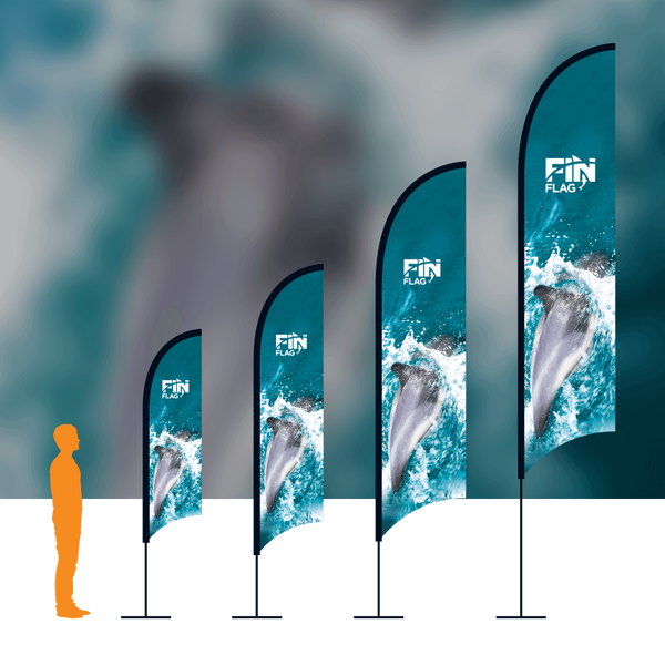 Fin Flag With Background
